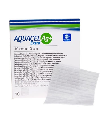 Aquacel Ag+Extra, 10x10cm - Aquacel