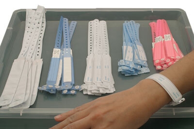 Patient ID-armbånd, voksen hvid 24,5cm - Bastos