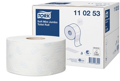 Tork Premium Jumbo toiletpapir, hvid 2-lags soft mønstret T2