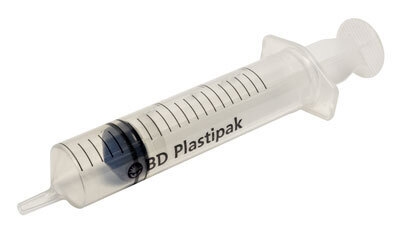 BD Plastipak 3-k sprøjte, 20ml Luer excentrisk 1ml grad