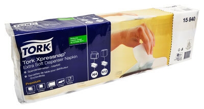 Tork Premium serviet t/dispens, hvid N4 2lag interfold 22x33cm
