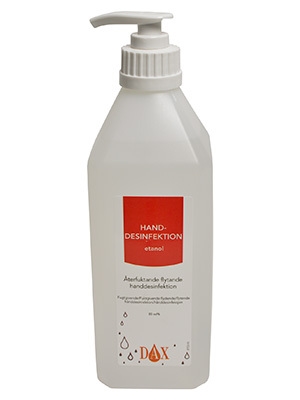 Dax Clinical hånddesinfek 75%, 600 ml m/pumpe flydende