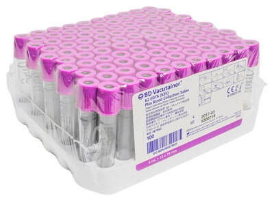 BD Vacutainer K2EDTA-rør steril, hæmatologi analyse 5ml lilla