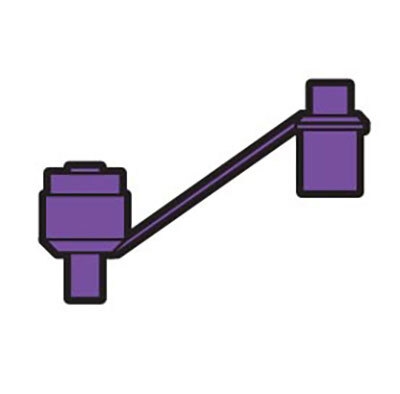 Medicina overgangsadapter, oral tip sonde->ENFit sæt/sprø