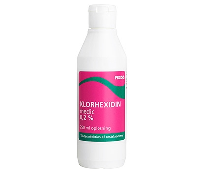 Klorhexidin medic 0,2%, 250ml huddesinfektion