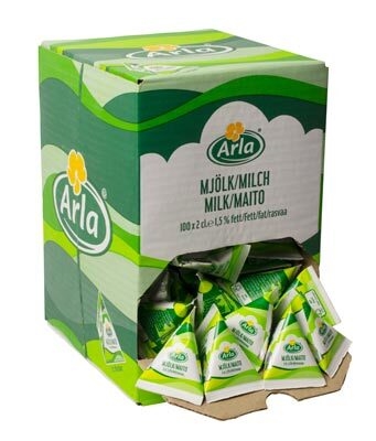 Arla kaffemælk 1,5%, 20 ml x 100