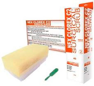 Nex neglebørste 4% klorhexidin, engangs m neglerenser