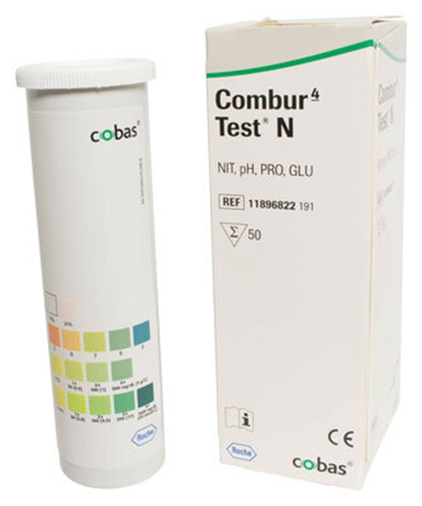 Combur-4-test N, glu alb bakt. pH 50/pak