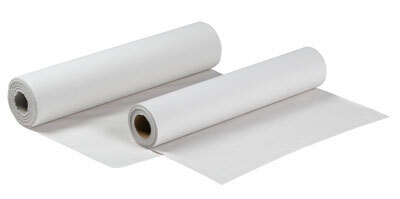 Lejepapir 2-lag papir/papir hvid, 60 cm x 50 m perforeret