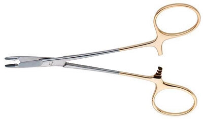 Olsen-Hegar nåleholder m/saks, Baby 11,5cm