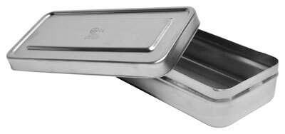 Instrumentæske Stål m. låg, 300x250x60 mm