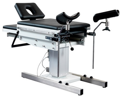 Stenstrup, gynækologisk leje, ST- 150, 52 cm bred, sort skai