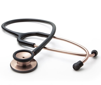 ADC stetoskop 603, sort slange kobber bryst styk