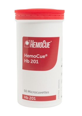 HemoCue hemoglobin 201+ cuvett, kuvetter (dåse) - HemoCue