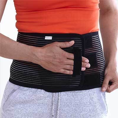 Nordicare Smidig stomibælte, L 20cm 95-115cm sort