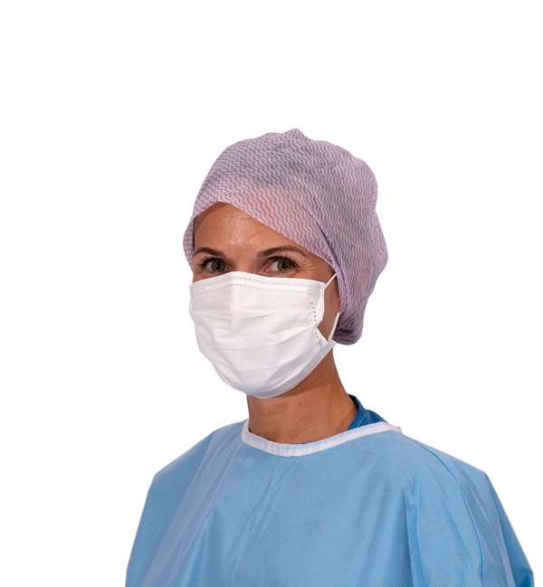 Mundbind/ OP-maske Type IIR, med øre-elastik hvid - evercare® - 2