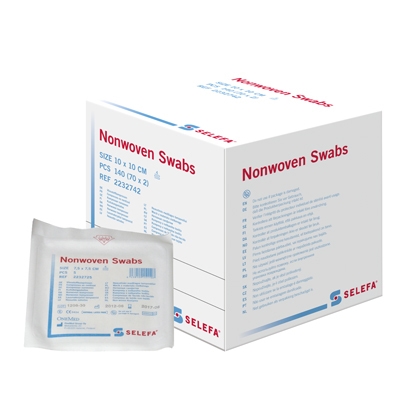 Selefa non woven kompres, 10x20cm 2 stk/brev steril - SELEFA®