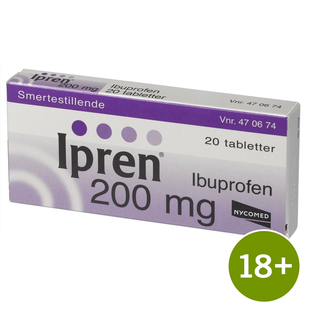 Ipren tabletter, 200mg smertestillende  HX