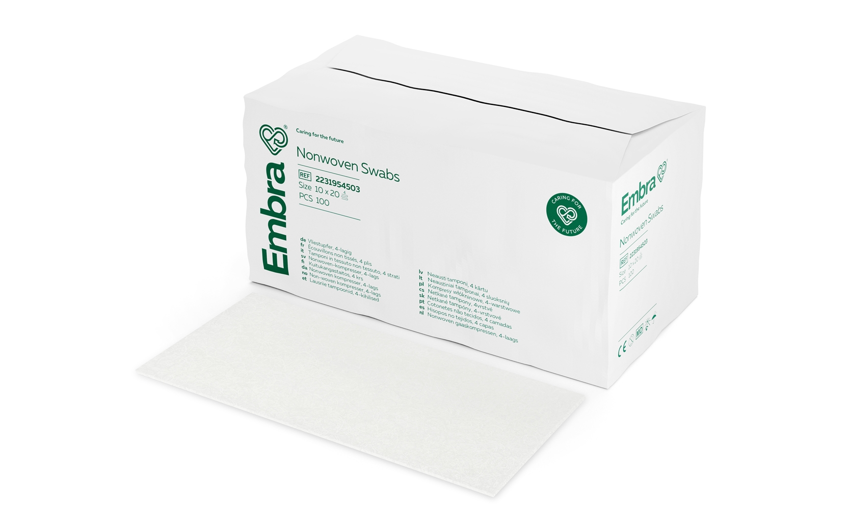 Embra nonwoven kompres