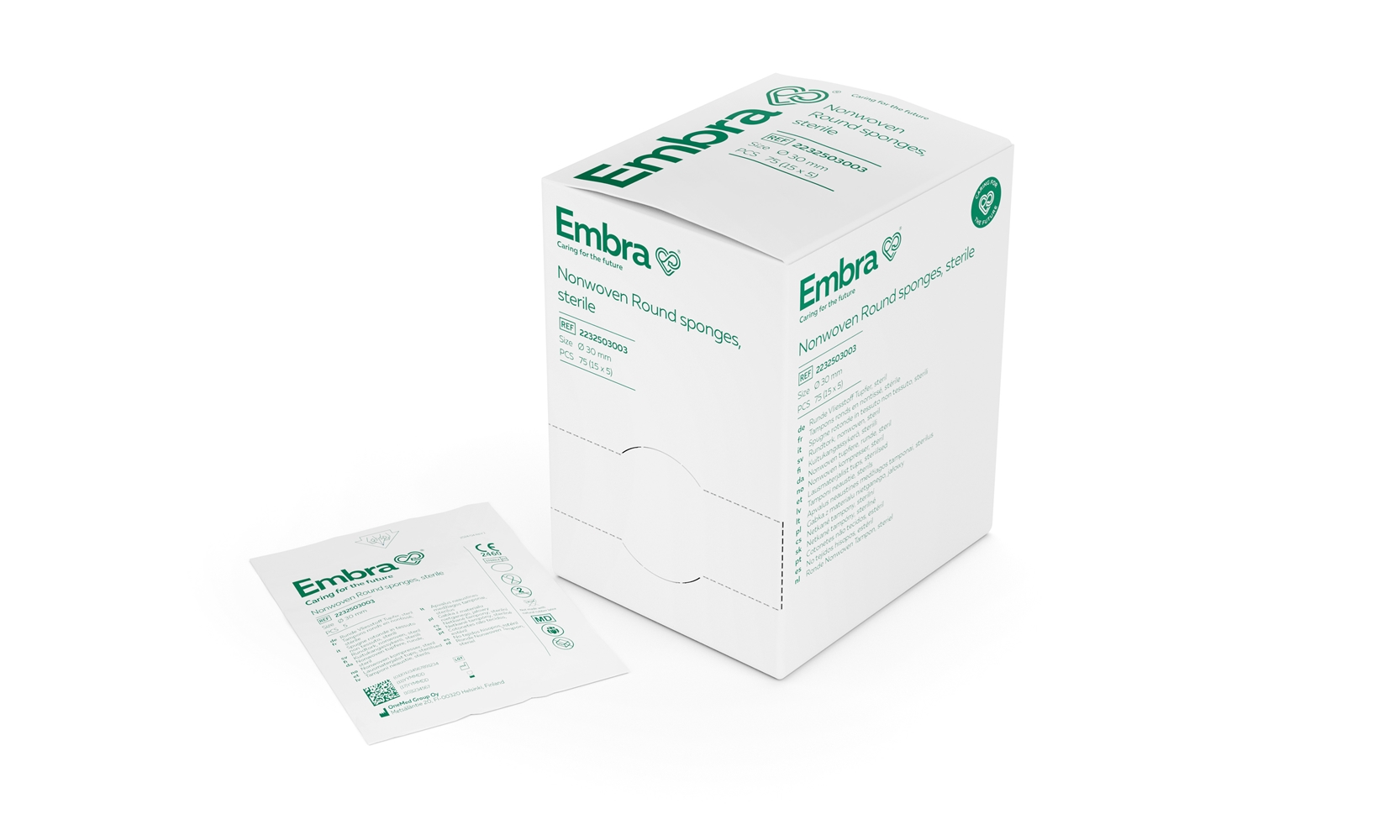 Embra nonwoven tampon