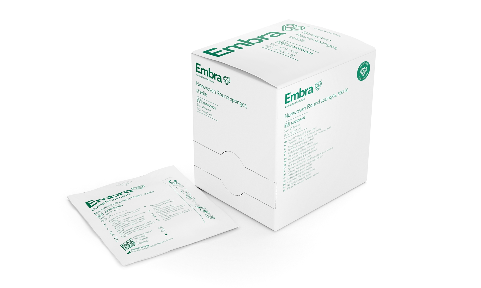 Embra nonwoven tampon