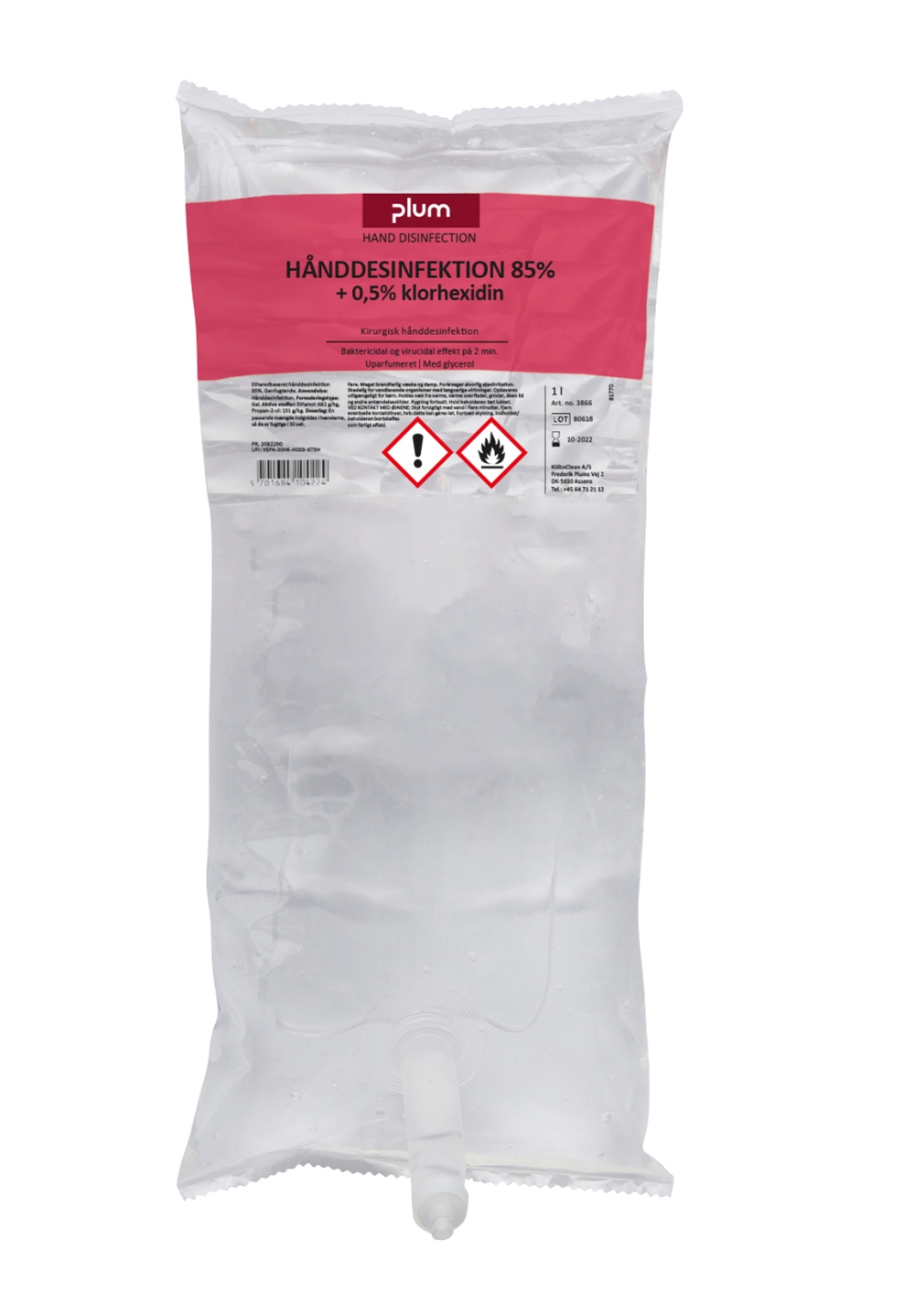 Hånddesinfektion 85% ethanol