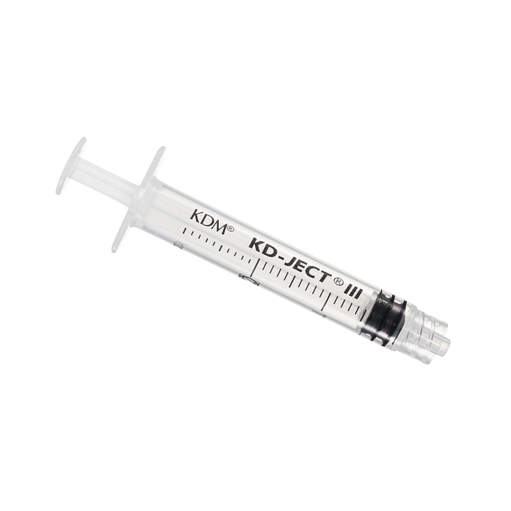 KD-Ject III sprøjte 3-k, 2ml LL centrisk grad 0,1ml - KD-Ject