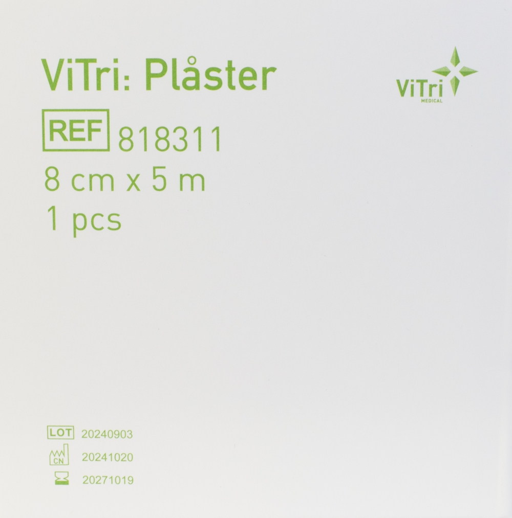 Vitri textil plaster, 8cmx5m rulle beige - 2