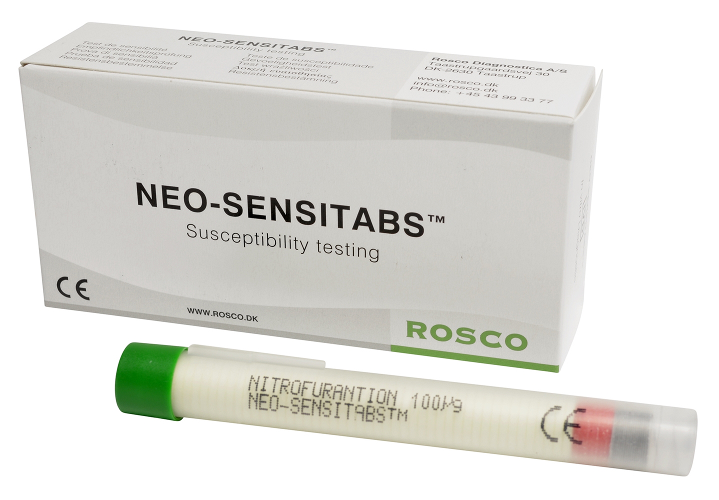 Nitrofurantoin neosensitabs 10, rør a 50 styk