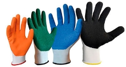 Handske til strømpepåtagning