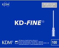 KD-fine injektionskanyle, 27G x ½" 0,40x13mm grå - KD-Fine - 2