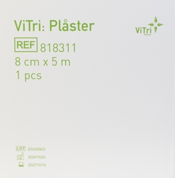 Vitri textil plaster, 8cmx5m rulle beige - 2