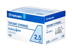 Terumo sprøjte, 2,5ml Luer Lock centrisk steri - Terumo - 2