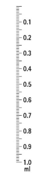Syringe Luer 3comp KD-JECT III, 1ml grad 0,01ml centric - KD-Ject III - 2