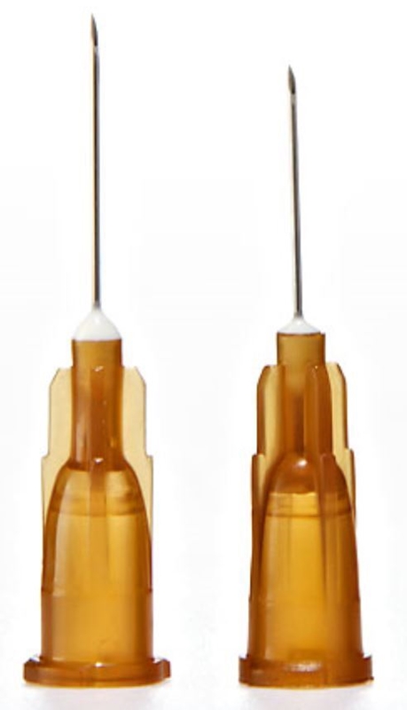 Hypodermic needle KD-FINE, 0,45x12mm 26g x1/2 Brown - KD-Fine