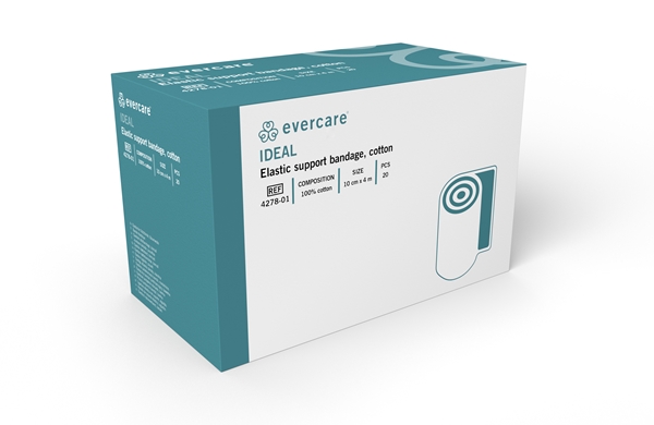 evercare® Elastic support bandage Ideal, sterile, 10cmx4m cotton sterile - evercare® - 2