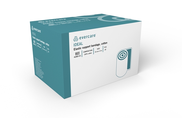 evercare® Elastic support bandage Ideal, sterile, 15cmx4m cotton sterile - evercare® - 2