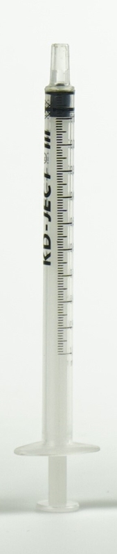 Syringe Luer 3comp KD-JECT III, 1ml grad 0,01ml centric - KD-Ject III - 1