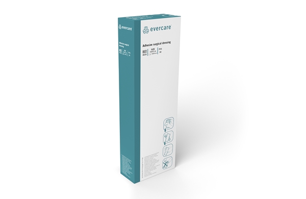 evercare® Adhesive surgical dressing, sterile, 10x35cm with abs pad sterile - evercare® - 3