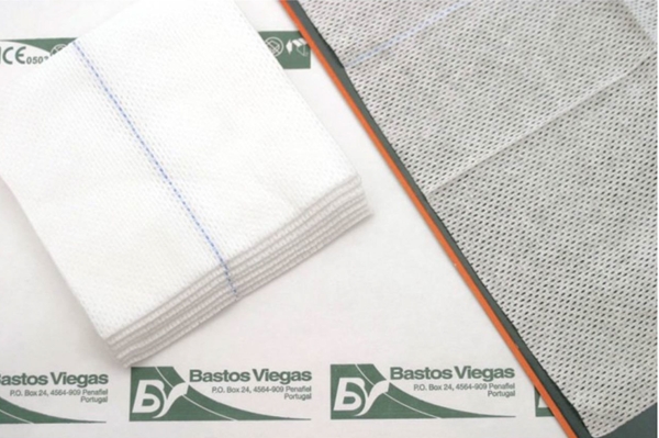 Non woven swabs 4L 1p BV, 5x5cm sterile - Bastos