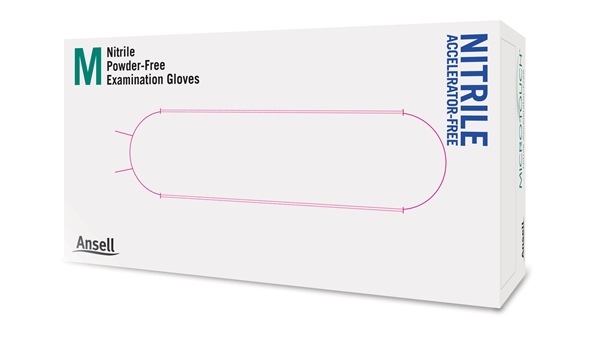 Exam glove Nitrile Micro-Touch, M Acc-Free Blue AQL1.5 100pcs - Micro-Touch - 2