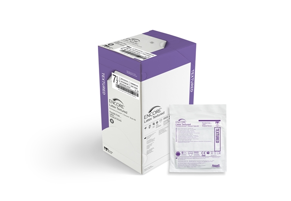 ENCORE® Latex Textured, 9.0 Sterile PF Natural 50pairs - ENCORE - 2