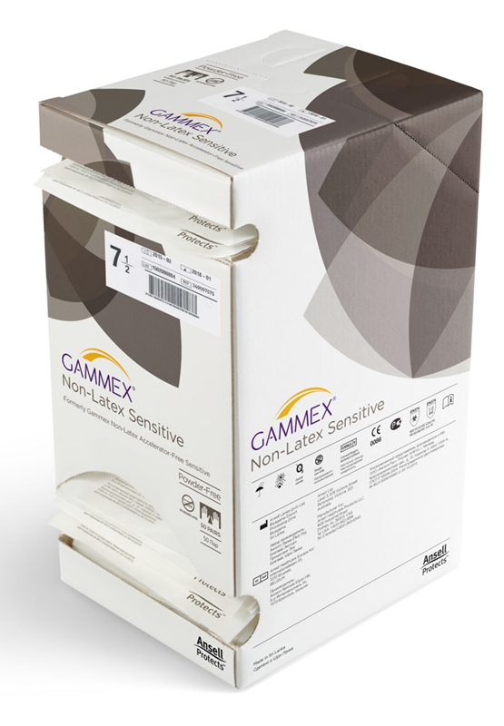 GAMMEX® Non-Latex Sensitive, 5.5 Sterile PF Natural 50pairs - Gammex - 5