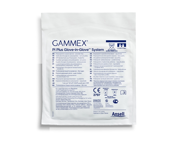 GAMMEX PI Plus Glove-in-Glove, 6,0 sterile 50pairs - Gammex - 2
