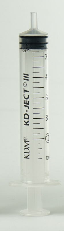 Syringe Luer 3comp KD-JECT III, 10ml grad 0,5ml centric - KD-Ject III - 1