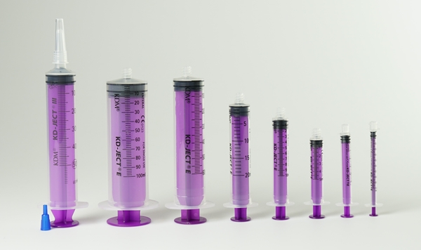 Enteral syringe KD-JECT E, 10ml single use Purple - KD-Ject E - 3