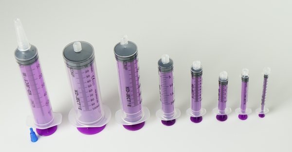 Enteral syringe KD-JECT E, 10ml single use Purple - KD-Ject E - 4