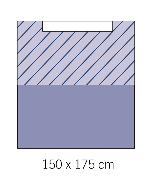 evercare® Adhesive drape sheet, 150 x 175 cm, 150x175 cm, sterile - evercare®
