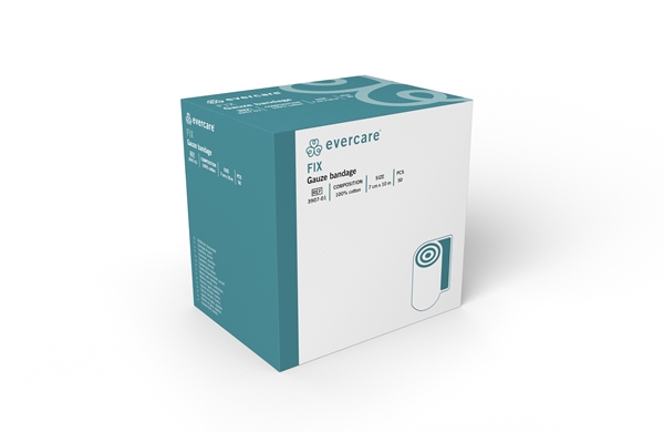 evercare® Gauze bandage Fix, 7cmx10m cotton non-elastic - evercare® - 2