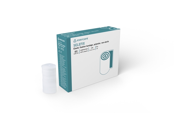 evercare® Elastic fixation bandage Selefix, 4cmx4m 100% polyester - evercare® - 1